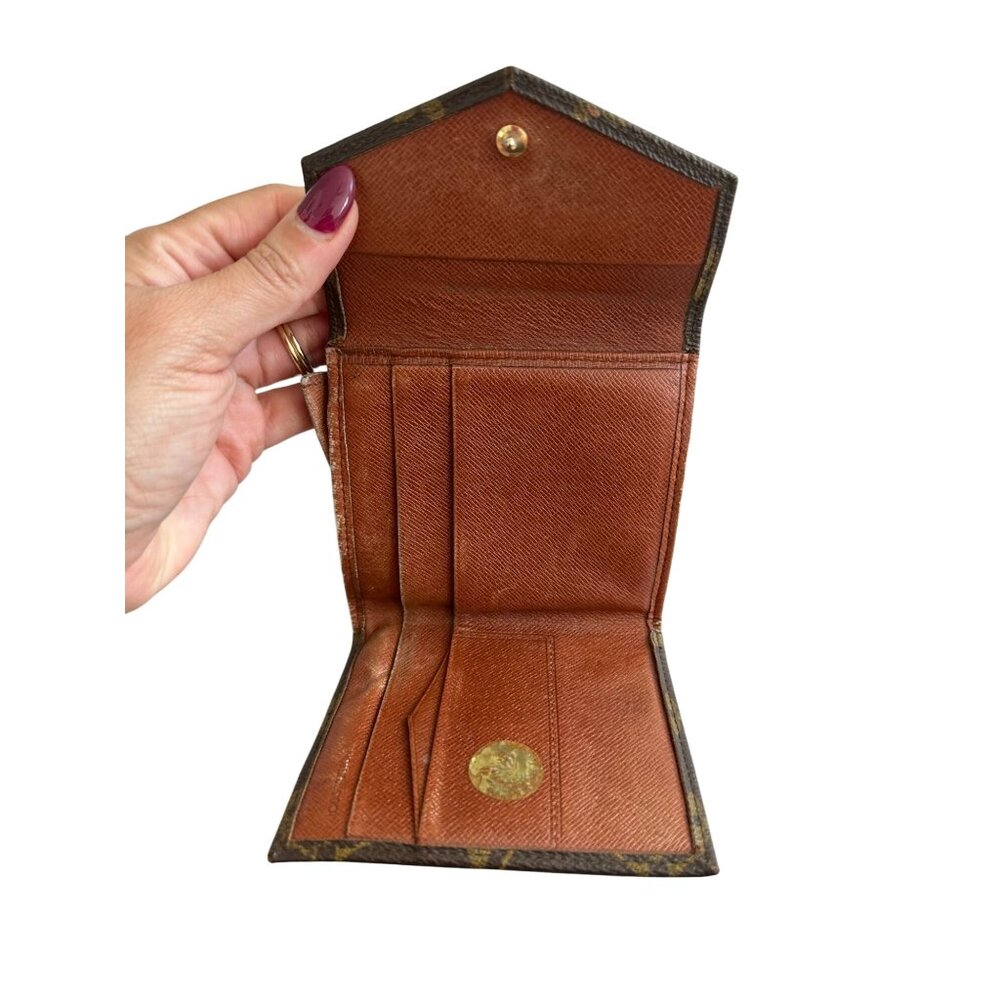 LOUIS VUITTON Brown Elise Monogram Snap Wallet - Picture 9 of 12